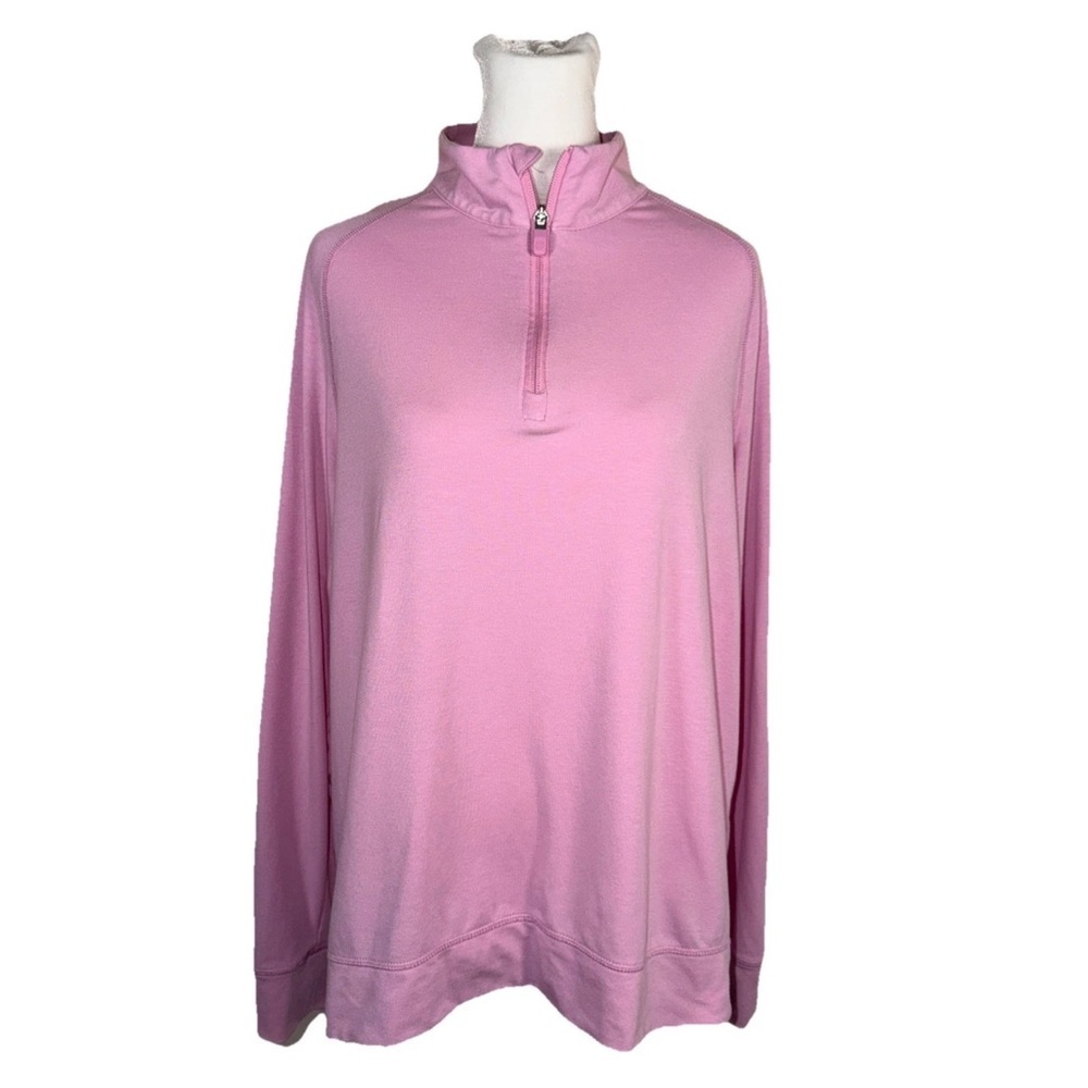 G/FORE Women's Long Sleeve Quarter-Zip Top - Light Pink